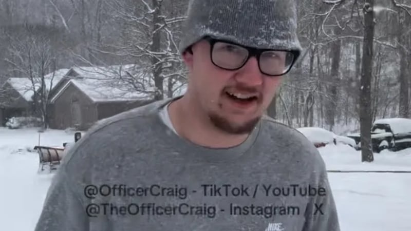 Connor Stephanoff, a delivery driver for Rock Star Pizza, went viral for making a delivery in...