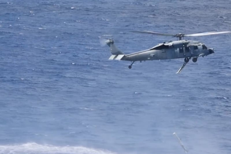 Mine warfare training in the Pacific Ocean.