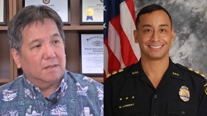 HPD Major Mike Lambert (right) picked to replace state DLE Director Jordan Lowe (left)