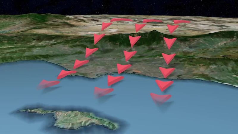 This weather pattern intensified the ongoing wildfires in Los Angeles.