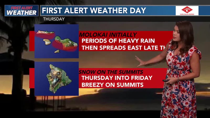First alerts with rain picking up and that may be disruptive at times
