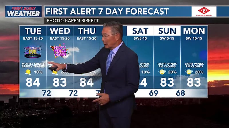 First Alert Forecast: Breezy winds and fair conditions to welcome the New Year, but some areas...