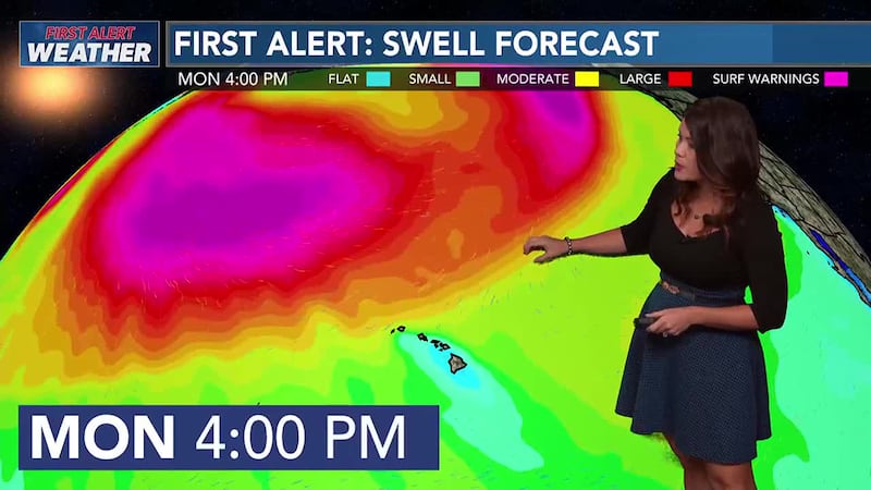 Tracking a big swell this weekend as we track slower winds