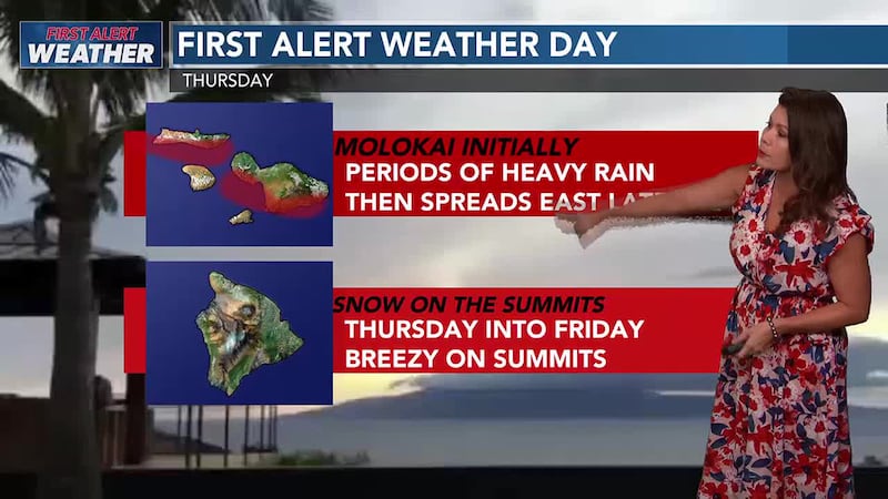 String of first alert weather days as we track heavier periods of rain and big surf