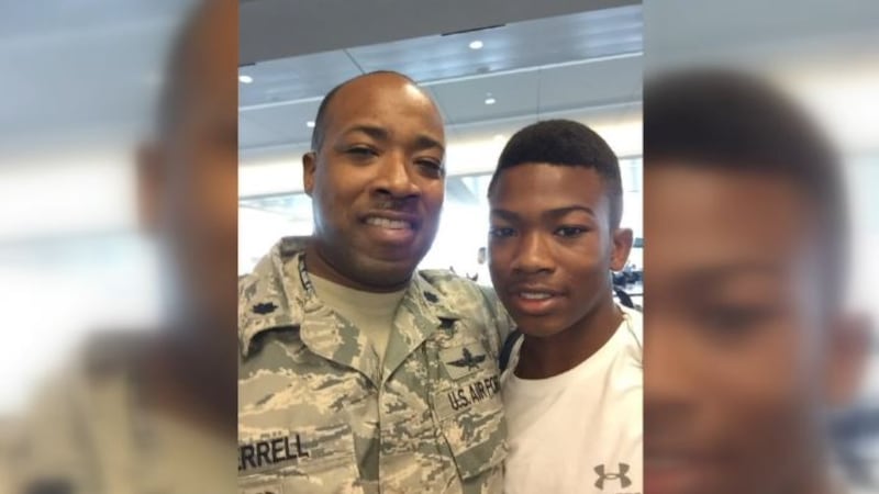 Vincent Terrell with his son Vincent Jr.